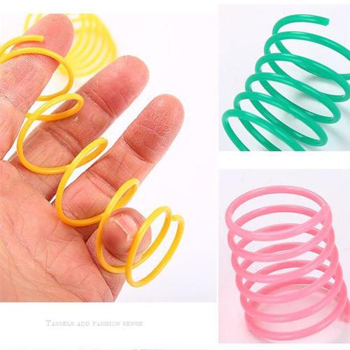 Cat Teaser Wand with Feather and Bell Colorful Plastic Mouse Cage Educational Toy for Pet Supplies and Cat Product