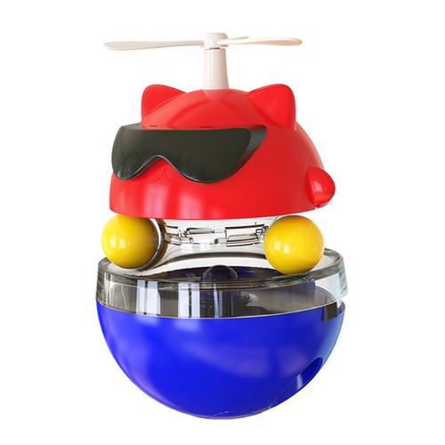 USB Charging Infrared Light Pet Molars Ball with Swing Turntable Design for Funny Cat Play