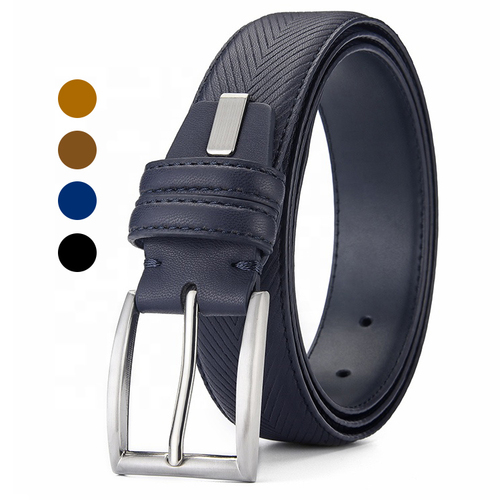 Luxury  Metal Pin Buckle Ratchet Automatic Buckle Cowhide Genuine Leather Belts For Men