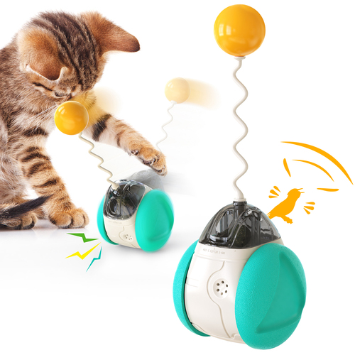 Pingshun cat use Interactive training cats sport multifunctional without electricity pet toy sound balancing vehicle cat