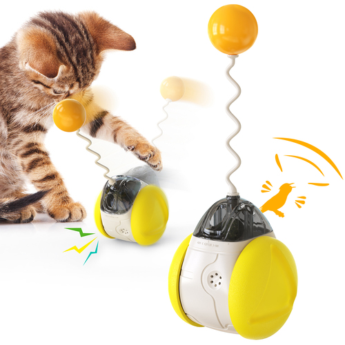 Pingshun cat use Interactive training cats sport multifunctional without electricity pet toy sound balancing vehicle cat
