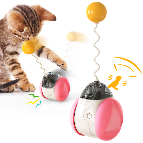 Pingshun cat use Interactive training cats sport multifunctional without electricity pet toy sound balancing vehicle cat