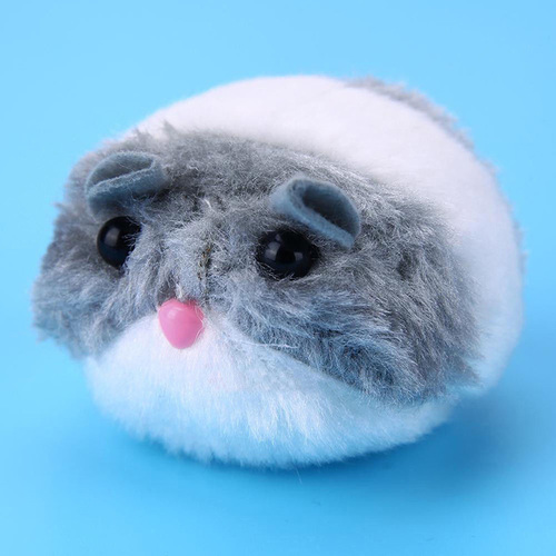 Lifelike Plush Fur Cat Toy Cute Interactive Mouse with Shake Movement for Kitten Fun