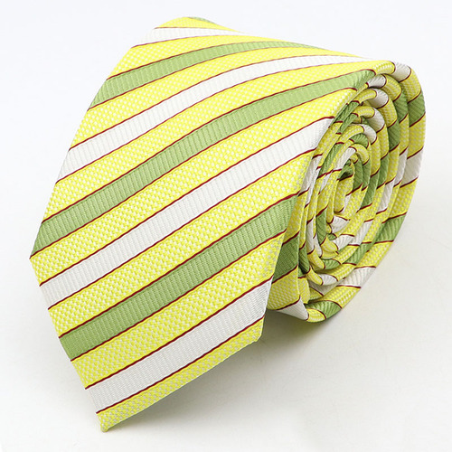 New Men's Tie Classic Red Blue Black Solid Color Stripe 7cm Jacquard Necktie Daily Wear Business Formal Wedding Tie Gift