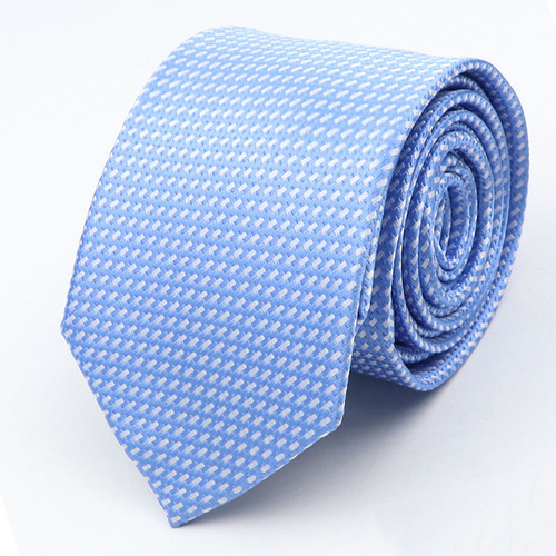 New Men's Tie Classic Red Blue Black Solid Color Stripe 7cm Jacquard Necktie Daily Wear Business Formal Wedding Tie Gift