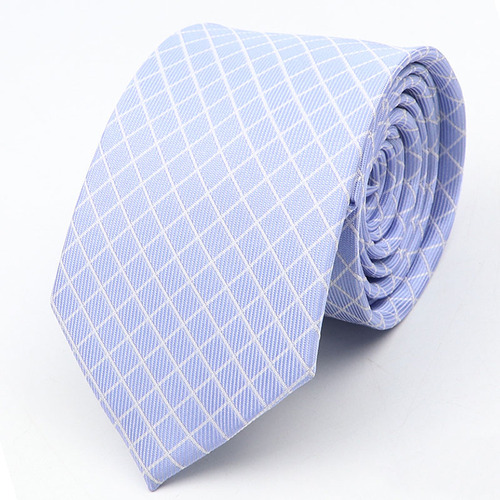 New Men's Tie Classic Red Blue Black Solid Color Stripe 7cm Jacquard Necktie Daily Wear Business Formal Wedding Tie Gift