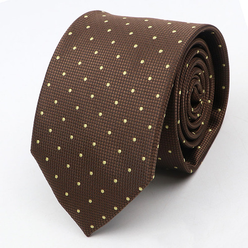 New Men's Tie Classic Red Blue Black Solid Color Stripe 7cm Jacquard Necktie Daily Wear Business Formal Wedding Tie Gift