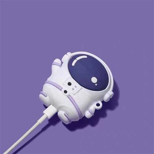 Tiktok Hot Selling 3D Astronaut Fashion Design Silicone Earphone Cases  Protect Headphone Cover Accessories