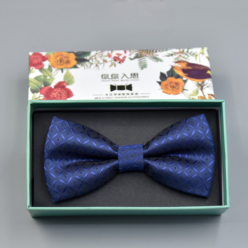 Hot Sale Gentlemen Accessory Men's Bow Tie Formal Wedding Gift Box Set Western Double-layer Groom Bow Ties