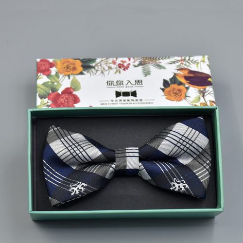 Hot Sale Gentlemen Accessory Men's Bow Tie Formal Wedding Gift Box Set Western Double-layer Groom Bow Ties