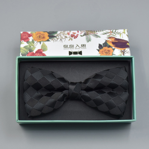 Hot Sale Gentlemen Accessory Men's Bow Tie Formal Wedding Gift Box Set Western Double-layer Groom Bow Ties