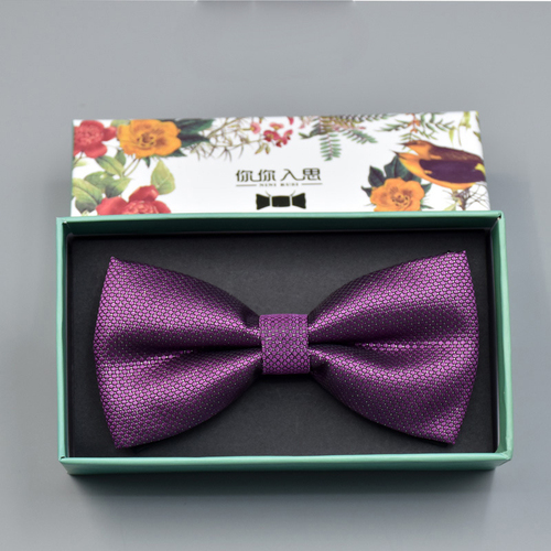 Hot Sale Gentlemen Accessory Men's Bow Tie Formal Wedding Gift Box Set Western Double-layer Groom Bow Ties