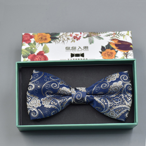 Hot Sale Gentlemen Accessory Men's Bow Tie Formal Wedding Gift Box Set Western Double-layer Groom Bow Ties