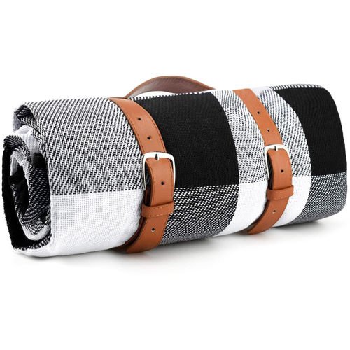 European and American style outdoor travel beach picnic blanket portable waterproof plaid picnic mat