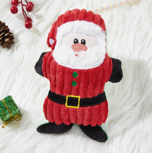 New Design Santa Claus Chew Squeaker Pet Toys  Christmas Dog Toys for Dogs