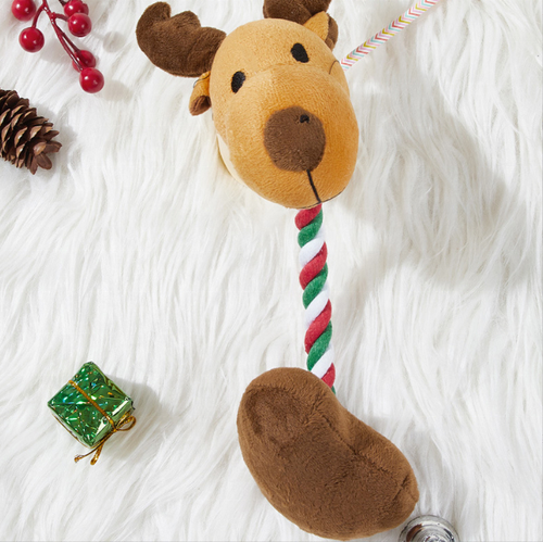 New Design Santa Claus Chew Squeaker Pet Toys  Christmas Dog Toys for Dogs