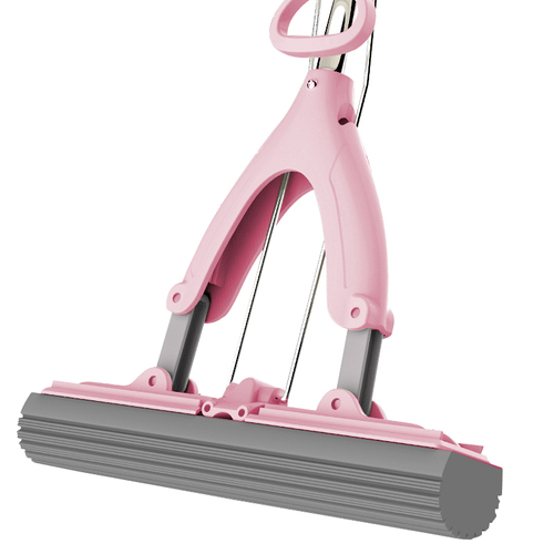 Fold Telescopic Rod Sponge Absorbent Mop Floor Cleaner Flat Mops Cleaning