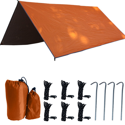 Moq 1PC Multifunctional Waterproof Square 300*300cm Hammock Rain Fly Tarp For Camping Backpacking Hiking