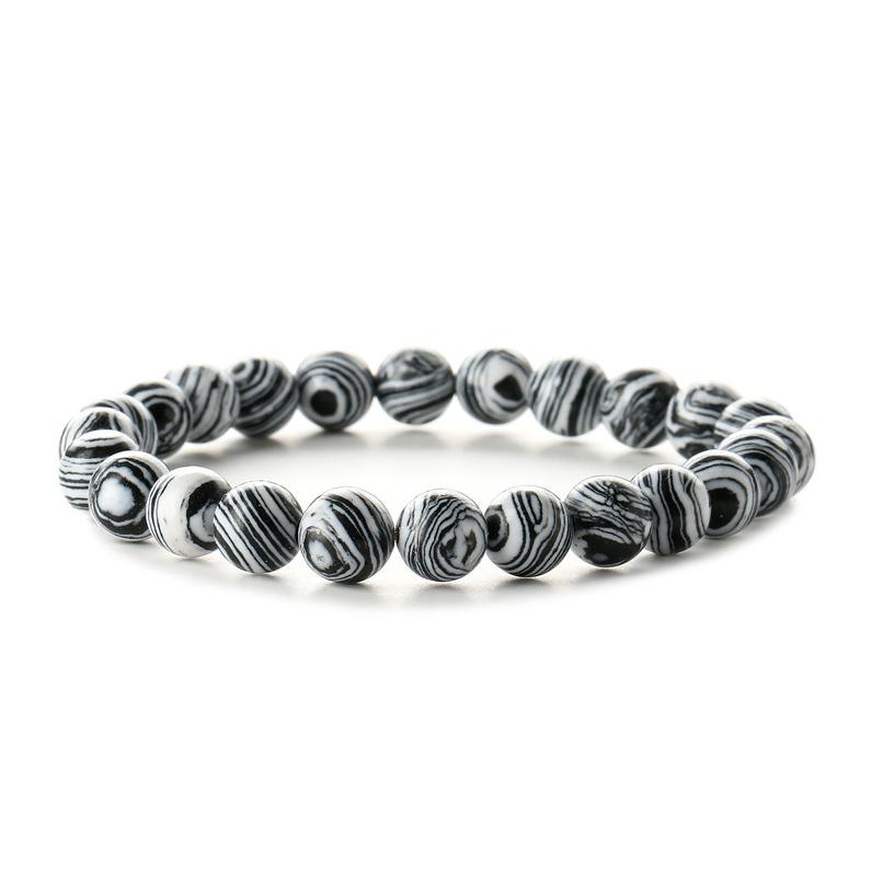 Natural Stone Bracelet Bangle pulsera hombre hilo de pulseras 14K Heart Stainless Steel Pour Homme Man Women Set Bear Br