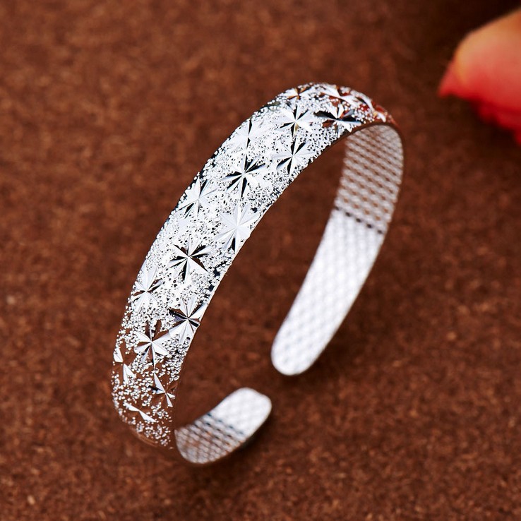 2023  Fashion Elegant Frosted Stars Adjustable Bracelet Bride Delicate bangle For men and women