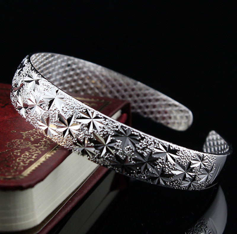 2023  Fashion Elegant Frosted Stars Adjustable Bracelet Bride Delicate bangle For men and women