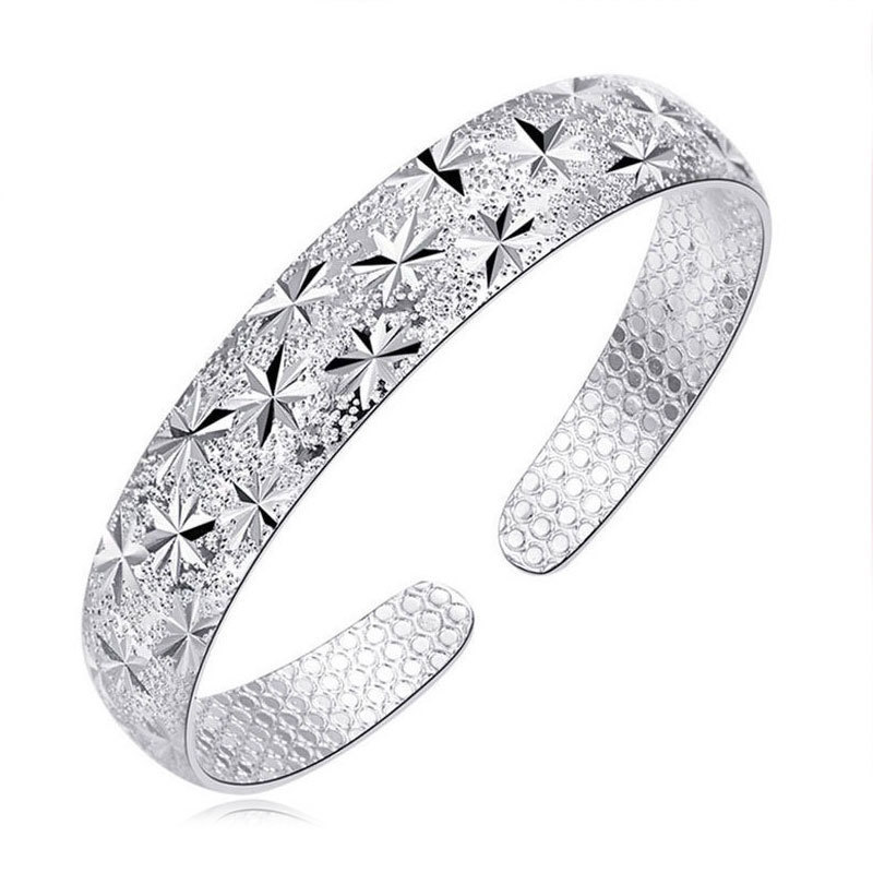 2023  Fashion Elegant Frosted Stars Adjustable Bracelet Bride Delicate bangle For men and women
