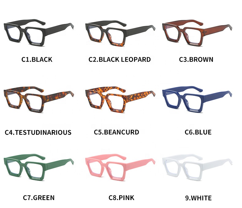 Trendy shades  good price famous design anti blue light optical lens eyeglasses small rectangle sunglasses men women