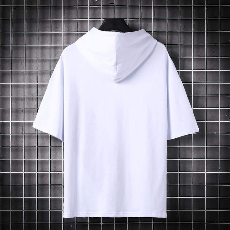 Black and White Casual Streetwear Hoodie Fashion Breathable Print Hoodies Plus Size Men's Shirts