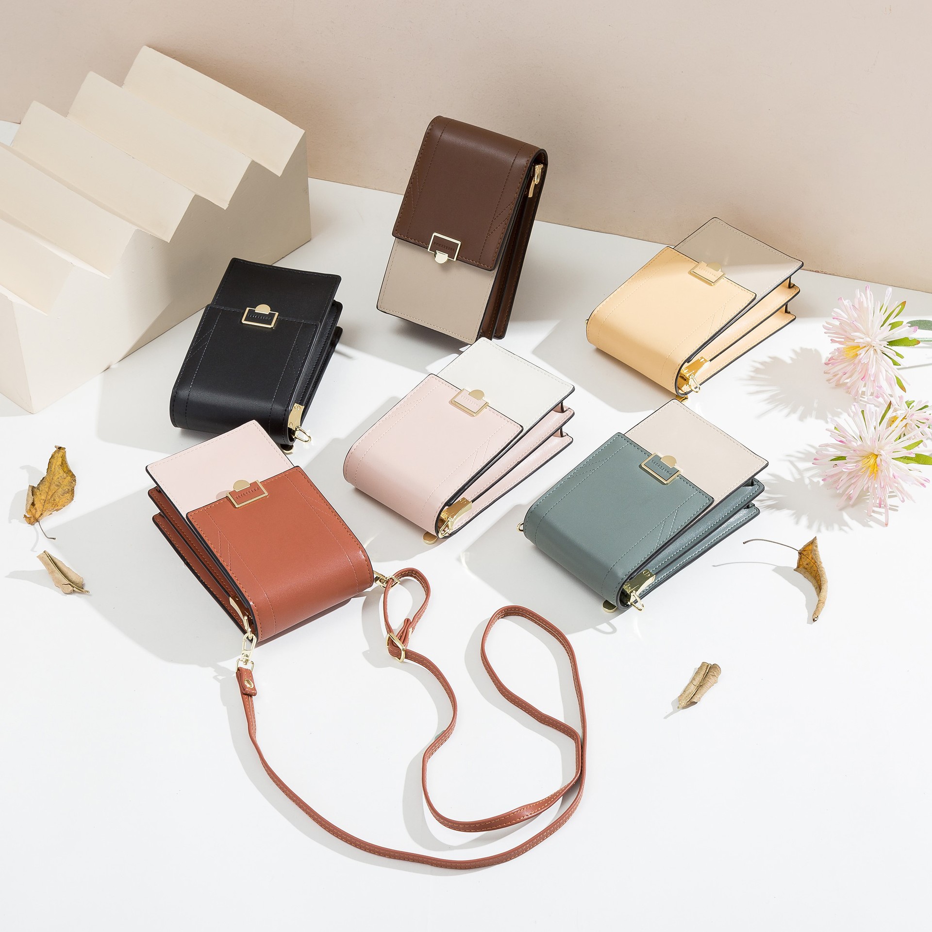 Free Shipping casual Women card Handbags Pu Messenger Bag Shoulder Bag Cell Phone Bags