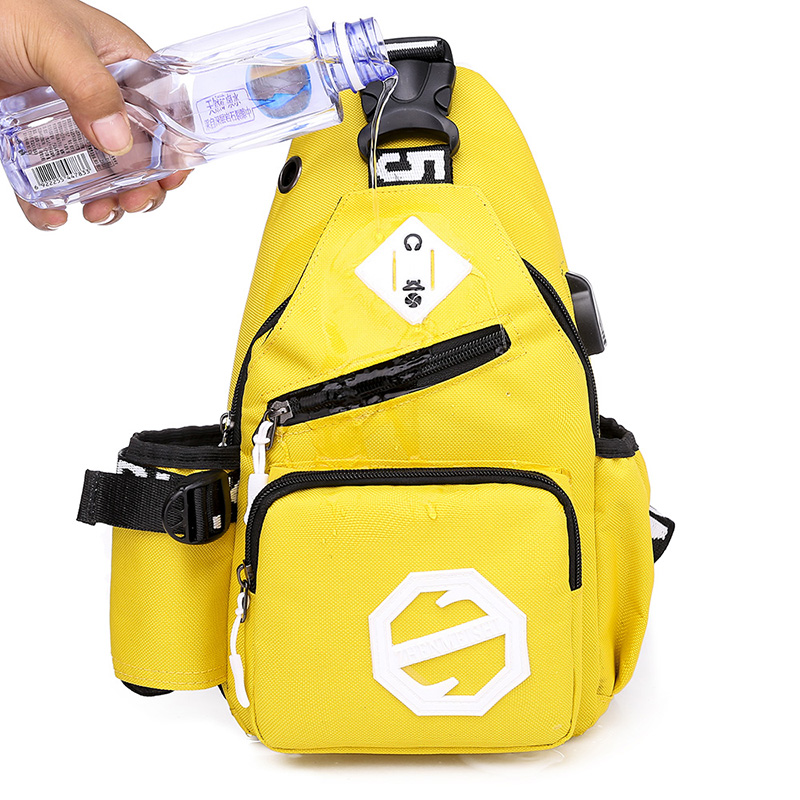 Latest hot selling Oxford cloth bag fashion trend messenger bag student yellow messenger bag