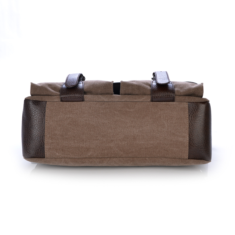 High quality crossbody bag multi function shoulder bag canvas leather messenger bag