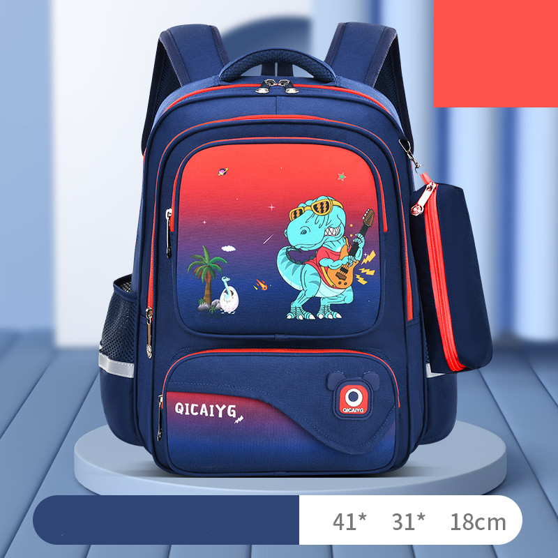 2022 Trendy Student Children's 1-6 Grade Cartoon Schoolbag Double Shoulder Bag kids school backpack bag