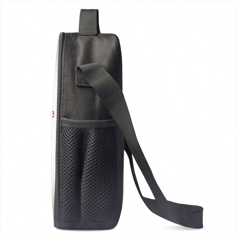  Travel Portable Polyester School Lunch Food Bag Cooler with Shoulder Strap Kids Children Outdoor  Picnic