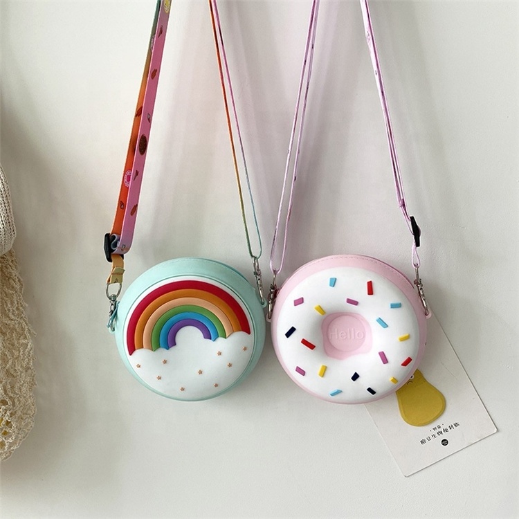 2022 Small Shoulder Handbags Fashion PVC Silicone Jelly Bags Designer Kids Mini Crossbody Purses and Handbags Little Gir