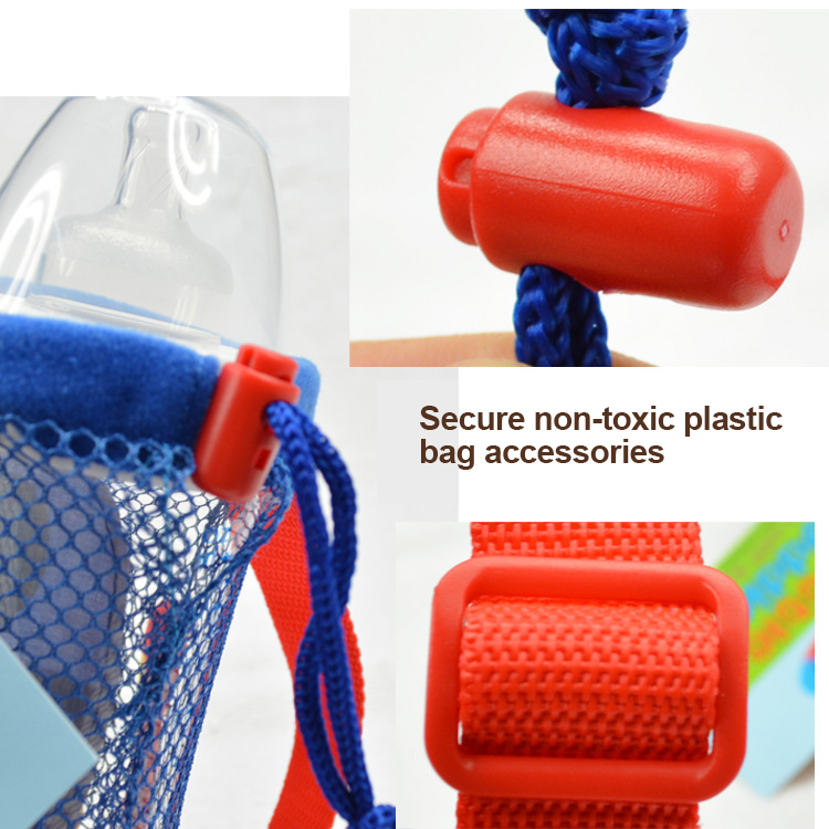 Kids Baby water bottle bag with handle and shoulder straps bpa free  