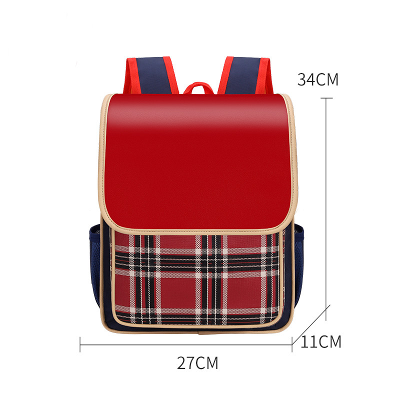 2022 British style student shoulder backpack 1-6 grades to reduce the burden of bags school bags kids backpack waterproo
