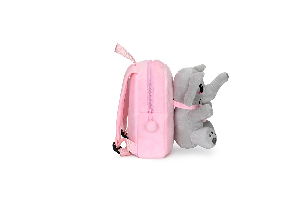 Fashion Cartoon School Bag  Cute Soft Plush Elephant Kids Backpack