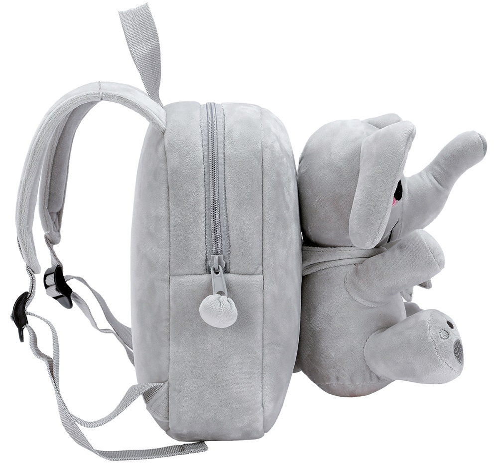 Fashion Cartoon School Bag  Cute Soft Plush Elephant Kids Backpack