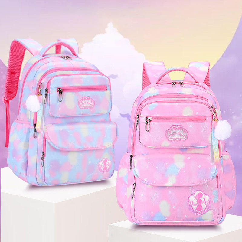  2023   100% polyester cartable cheap promotion primary children kids backpack school bags for boys girls