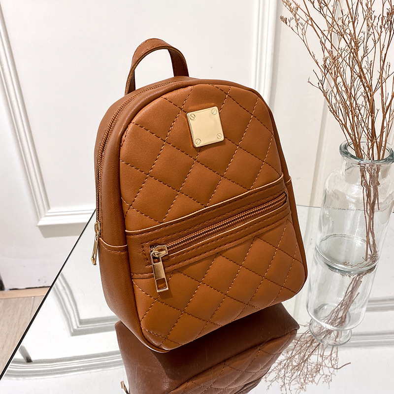 BESTELLA Fashion PU Backpacks Kids Women Laptop Backpacks Bag Print   Brand  Leather Opp Bag Geom