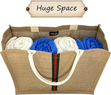    Woven Large Beach Bag Straw Bag Beach Tote Handmade Weaving Shoulder Bag with on sale