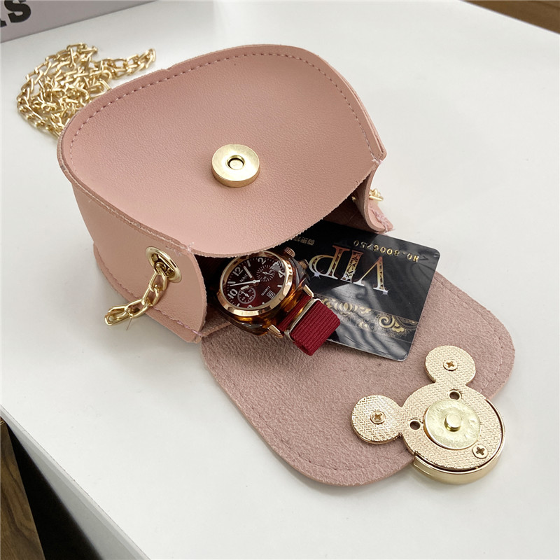 School Party Pu Leather Crossbody Bag Small Decoration Cartoon Child Girls Baby Shoulder Mini Sling Kid Bag