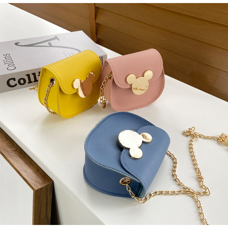 School Party Pu Leather Crossbody Bag Small Decoration Cartoon Child Girls Baby Shoulder Mini Sling Kid Bag