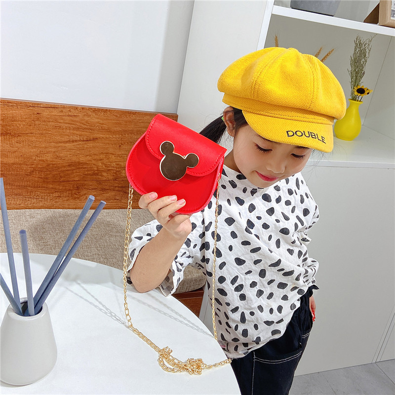 School Party Pu Leather Crossbody Bag Small Decoration Cartoon Child Girls Baby Shoulder Mini Sling Kid Bag