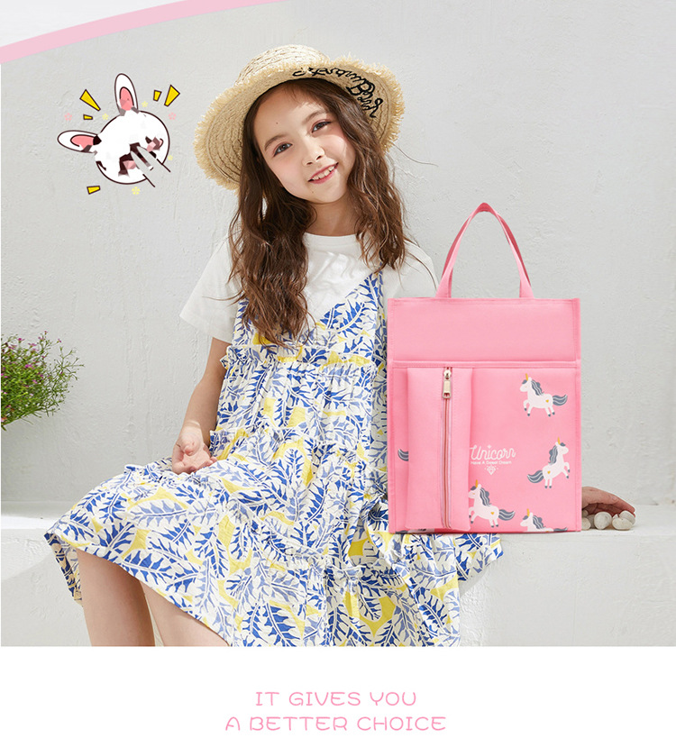 School Bag Teen Student Remedial primary school handbag polyester kids remedial bag tutorial messenger handle Bags