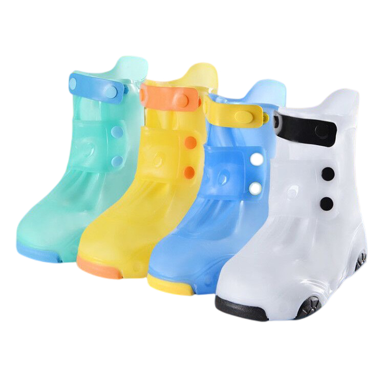 Waterproof Rainboots for kids boys girls zipper Anti-Slip Rain Shoes Children's cover shoes