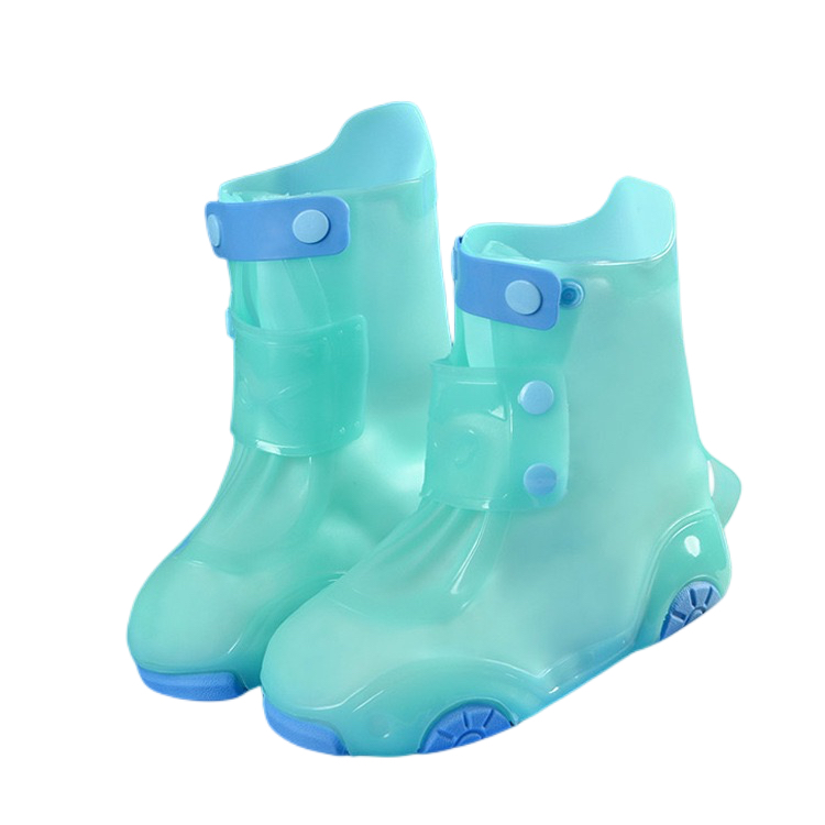 Waterproof Rainboots for kids boys girls zipper Anti-Slip Rain Shoes Children's cover shoes