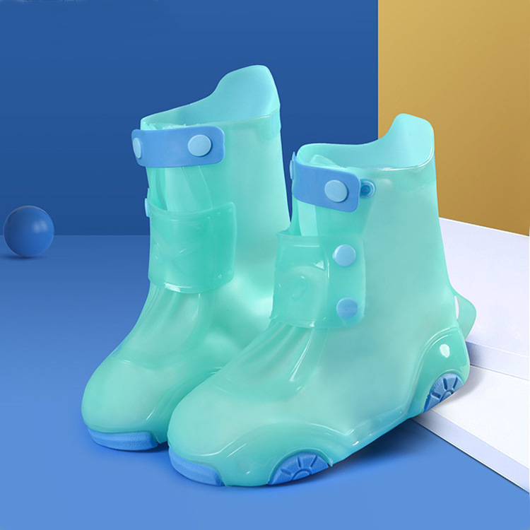 Waterproof Rainboots for kids boys girls zipper Anti-Slip Rain Shoes Children's cover shoes