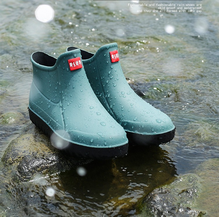 Male  short rain boots garden shoes sandals for men outdoor working