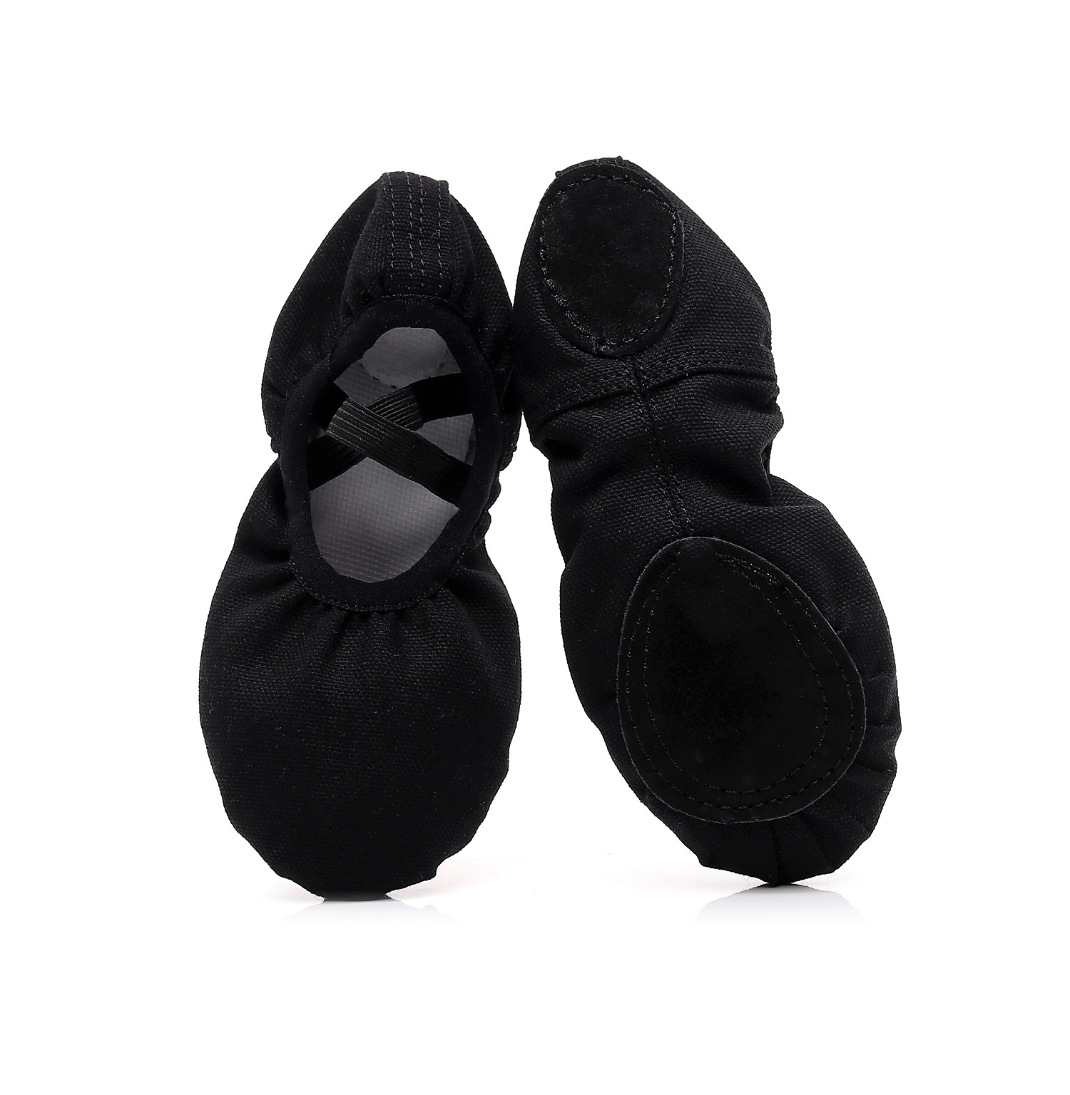 Ballet Leather Dance Shoes Gymnastic Yoga Shoes Flat Split Sole Leather Girls Ladies Children's And Adult's Sizes